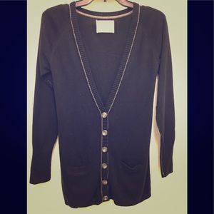 Black cardigan